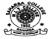 M L T College Saharsa logo