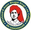 Shaheed Bhagat Singh Law College, Hanumangarh logo